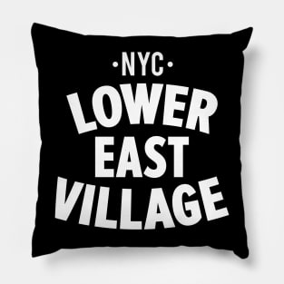 Lower East Village NYC Shirt - Manhattan - Urban Chic for Trendy Style Pillow