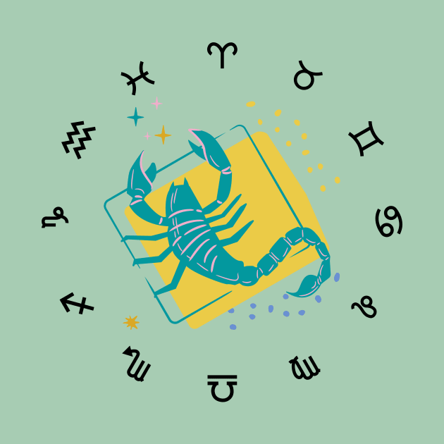 Scorpio Signs Are Bad Ass by Natalie C. Designs 