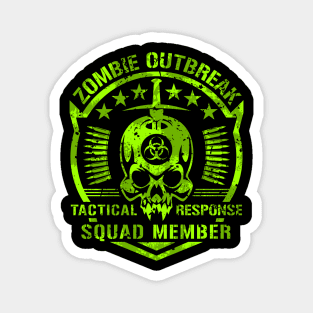 Zombie Outbreak Tactical Response Member Magnet