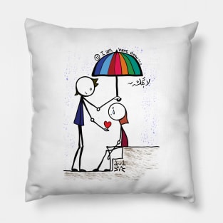 Make someone happy boy and girl Pillow