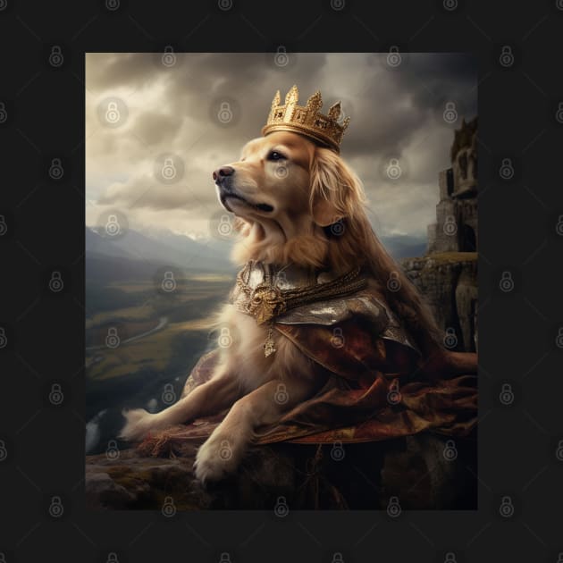 Graceful Golden Retriever - Medieval Scottish Princess by HUH? Designs