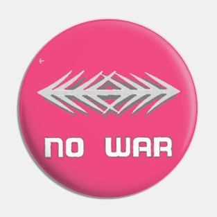 NO War text Art design. Pin