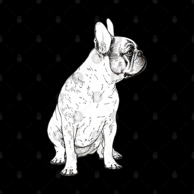 French bulldog sketch by Buff Geeks Art