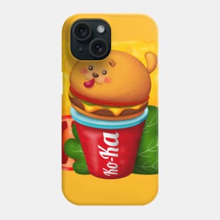 Burger in a Coke Phone Case