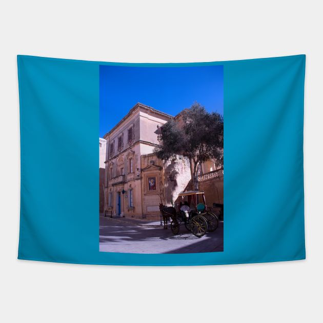 Mdina Main Gate, Malta Tapestry by Graz-Photos