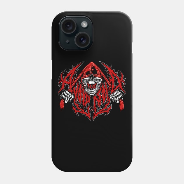 Avoid the Noid - Death Metal Logo Phone Case by Brootal Branding