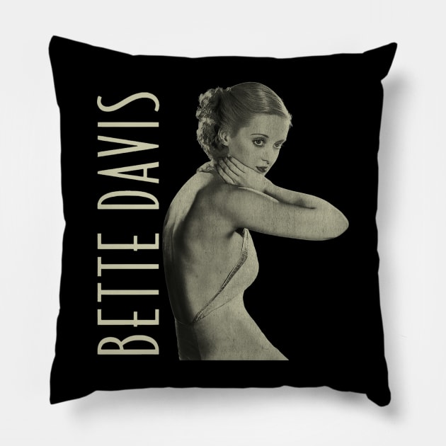 Bette Davis - Vintage Art Pillow by CANDY MARKET