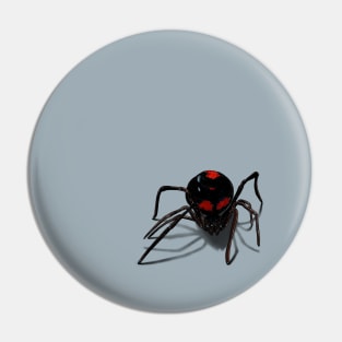 Black Widow Spider Pin