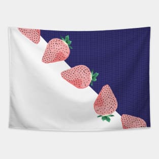 Pattern: Retro Pink Strawberry Tapestry