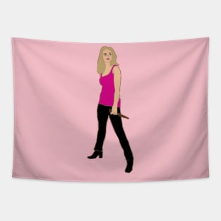 Buffy Pink Tanktop Tapestry