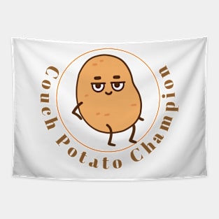 Couch Potato Champion Tapestry