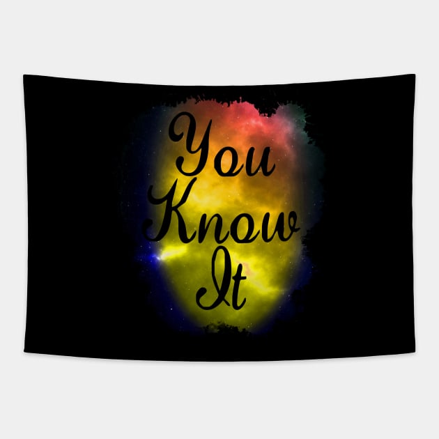 You Know It Funny 80's Design Tapestry by solsateez