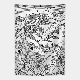 Mountain spirits Tapestry