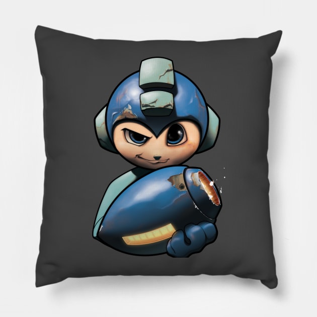 Megaman Pillow by JorgeChiliVargas