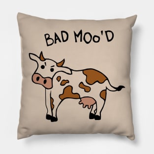 Bad Mood Cow Pillow