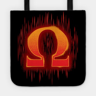 Greek Omega - Orangey Red Tote