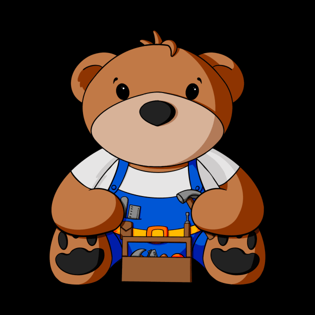 Handyman Teddy Bear by Alisha Ober Designs