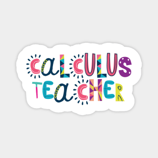 Cute Calculus Teacher Gift Idea Back to School Magnet