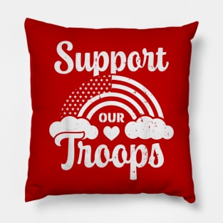 Support the troops red friday Pillow