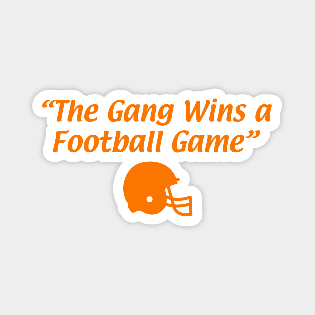 The Browns win a Football Game! Magnet by mbloomstine