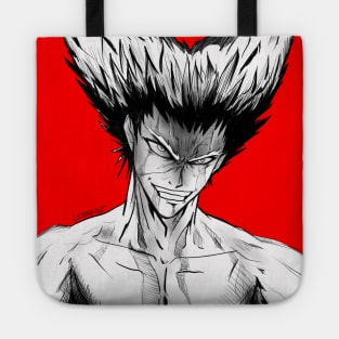 the mark of the wolves garou martial art expert in anime style ecopop in red blood Tote