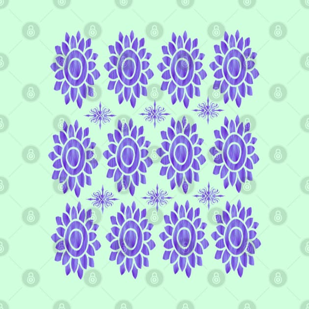 purple Flower Pattern by sara99