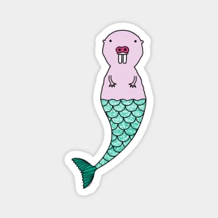 Naked Mole Rat Mermaid Magnet