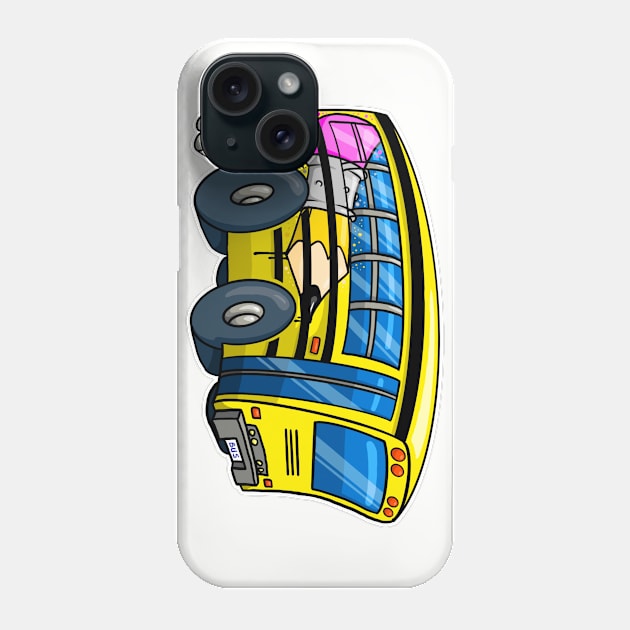 School Bus Phone Case by Laughin' Bones