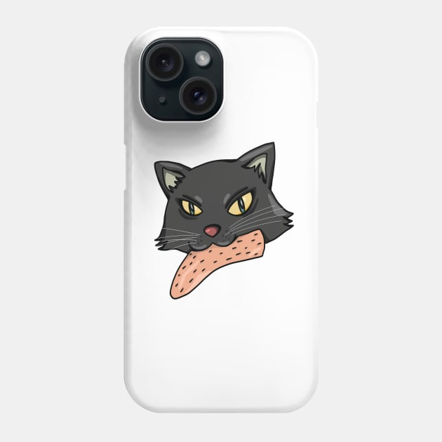 Cat Got Your Tongue Phone Case by inotyler