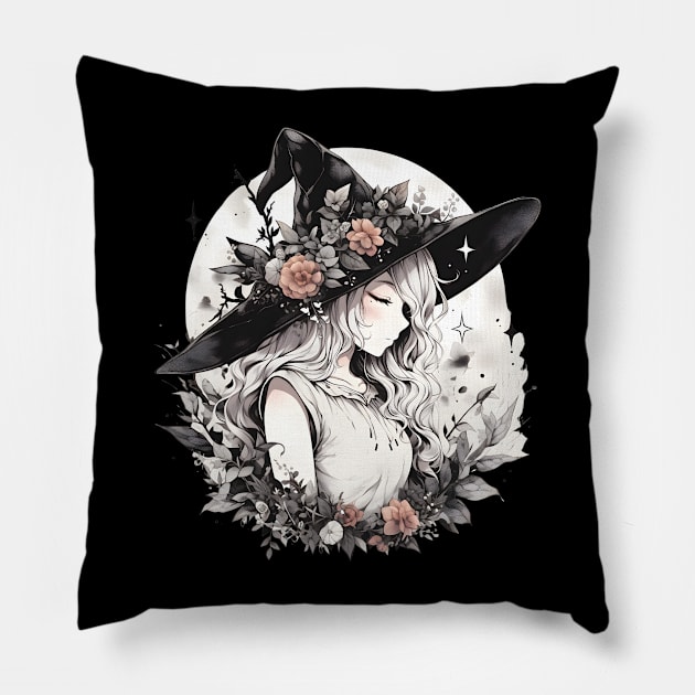 Young Witch Pillow by UKnowWhoSaid