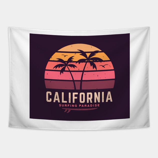 Beach California Tapestry by timegraf