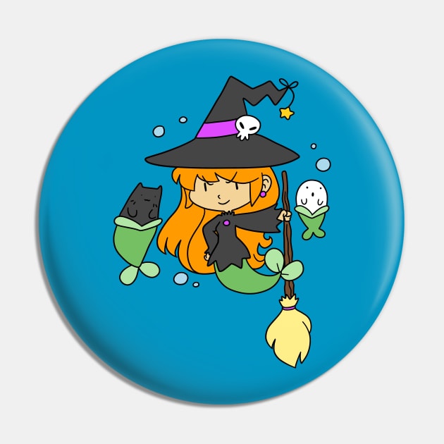 Mermaid Witch Pin by saradaboru