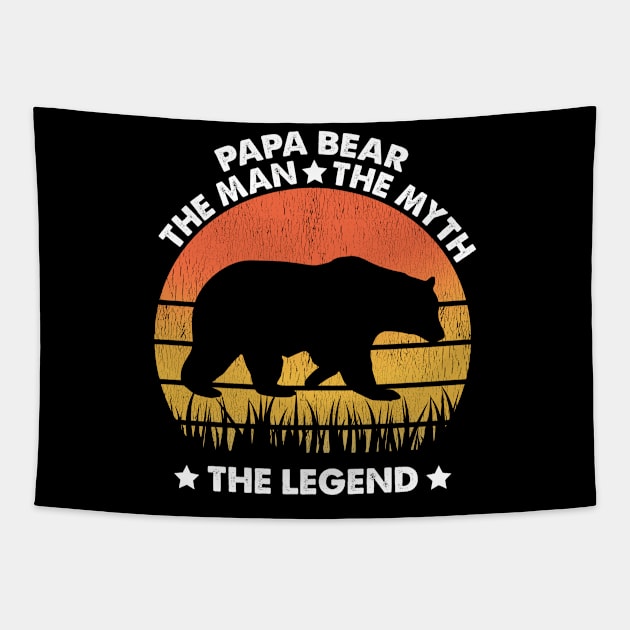 papa bear the man the myth the legend Tapestry by youki