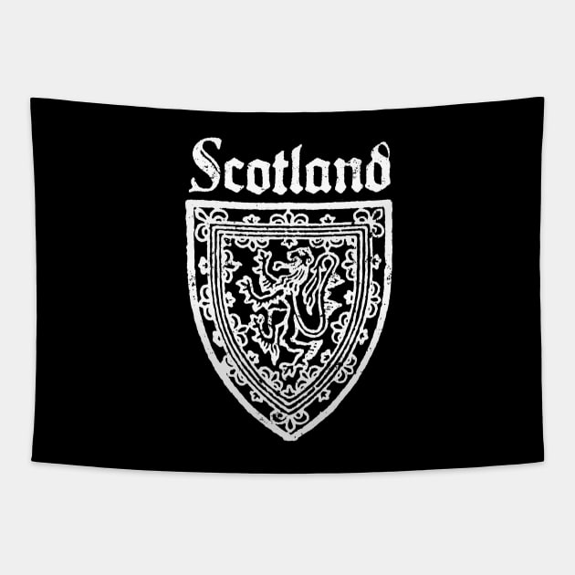 Scotland Emblem Vintage Scottish Tapestry by Foxxy Merch