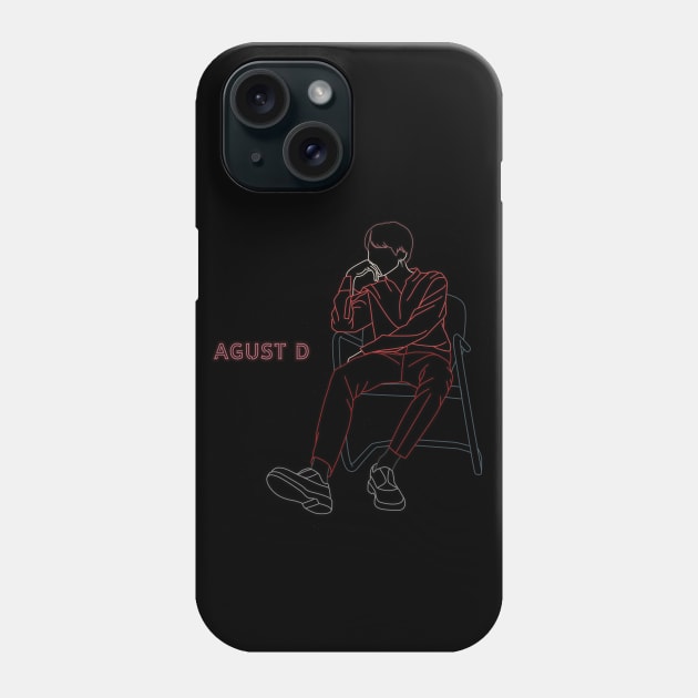 BTS AGUST D Phone Case by moritajung