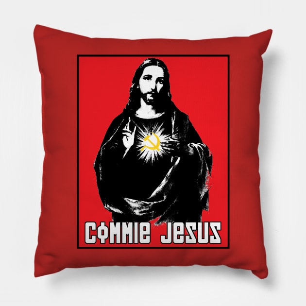 Commie Jesus Pillow by artpirate