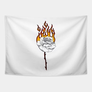 Burning Rose Tapestry