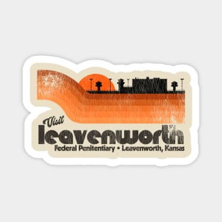 Visit Leavenworth Prison Retro Tourist Souvenir Magnet