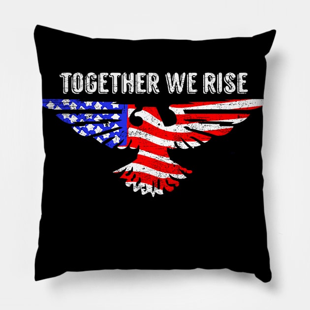 Together We Rise Pillow by Red Wolf Rustics And Outfitters