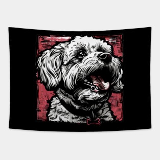 Retro Art Poodle Dog Lover Tapestry