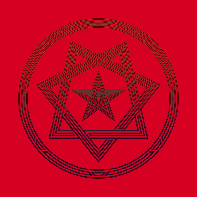 Heptagram Star Sigil Shirt by calebprue