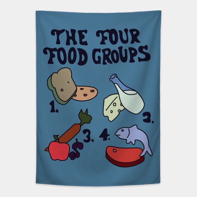 The Four Food Groups Tapestry by saintpetty