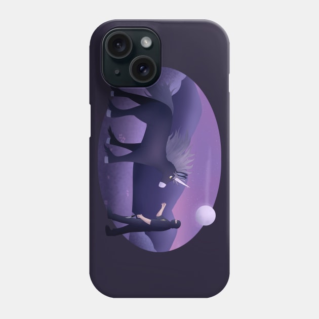 Ninja Brian and the Dusk Unicorn Phone Case by celestialuka