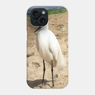 A Heron on the beach 1 Phone Case