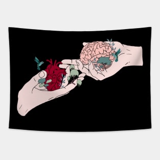 Anatomy heart and brain design Tapestry