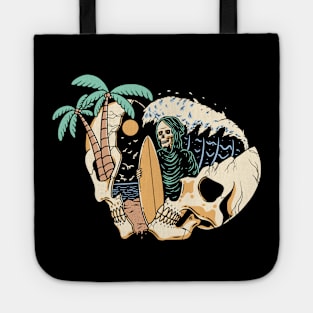 Surf Head Split Skull Tote