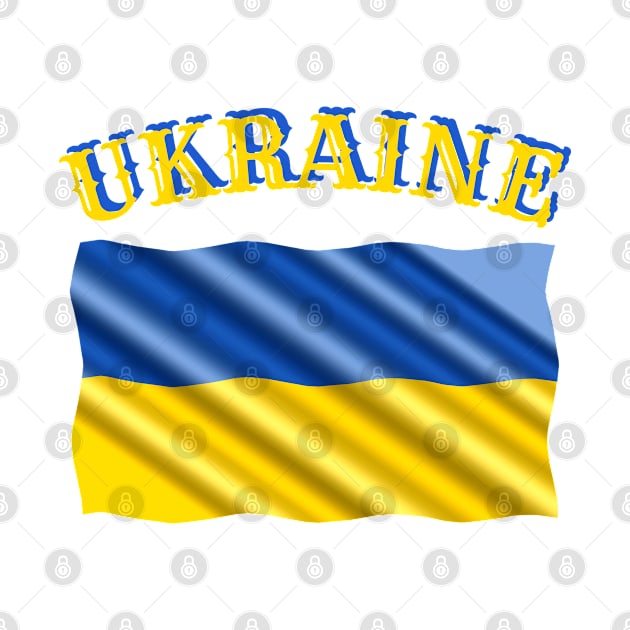 Ukraine Flag by Vladimir Zevenckih