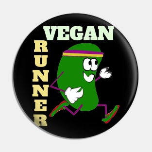 Cross Country Vegan Runner Pin