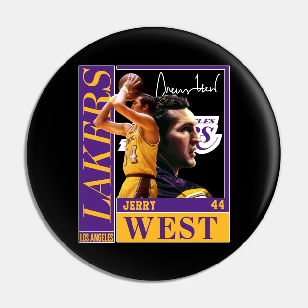 Jerry West Mr Clutch Basketball Legend Signature Vintage Retro 80s 90s Bootleg Rap Style Pin by CarDE