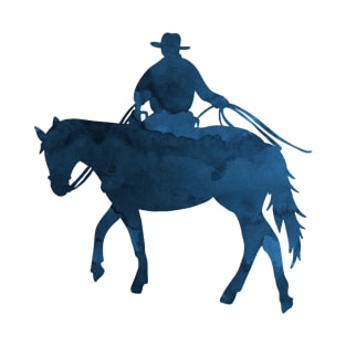 Navy Blue Cowboy Silhouette T-Shirt